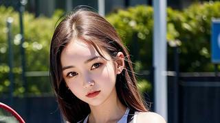 테니스 치는 누나