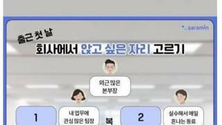 앉고싶은 회사자리는?