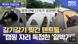 캠핑장 알박기 닌자 사건 새로운 국면