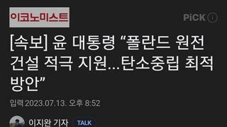 [속보] 윤 대통령 “폴란드 원전 건설 적극 지원...탄소중립 최적 방안”