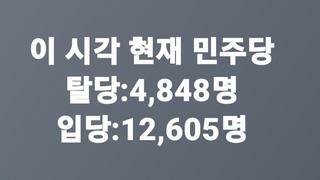 민주당 당원가입 폭증 - 나 떨고 있니?