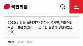 국힘 공식논평 