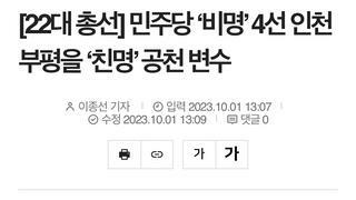 민주당 ‘비명’ 홍영표 5선 도전...이재명 체제서 생존 관심