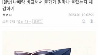 나때랑 물가 비교체감하기