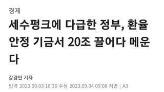 환율 1360돌파 기념 - 9월 정부의 외환 전략
