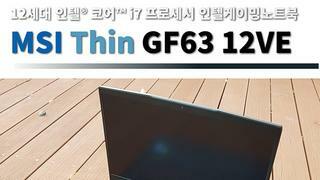 12세대 인텔® 코어™ i7 프로세서 기반 인텔게이밍노트북  MSI Thin GF63 12VE 후기