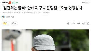 “김 여사가 나의 지인과 성관계” 안해욱, 오늘 구속영장 심사