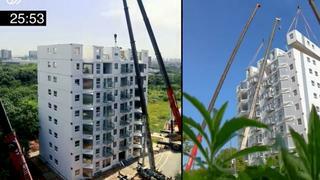 중국 3만명 거주 아파트, 하루만에 완공 아파트
