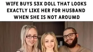 부인이 남편을 위해 구입한 섹스돌
