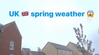 단 20분 동안 바뀌는 영국 봄 날씨