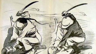 1899년 프랑스 만평 '야만 대 문명'