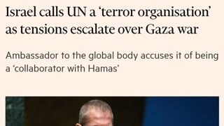 주UN대사 : UN은 하마스와 함께하는 단체입니다