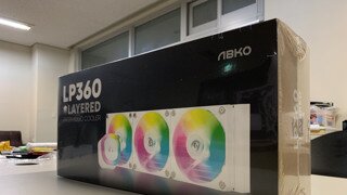 앱코 LP360 레이어드 ARGB 화이트 수랭쿨러