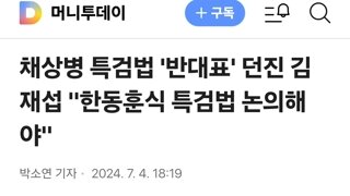 채상병 특검법 '반대표' 던진 김재섭 