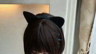 ㅇㅎ) 비키니 입은 검은 고양이 누나