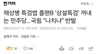 채상병 특검법 플랜B ‘상설특검’ 꺼내는 민주당…국힘 “나치냐” 반발