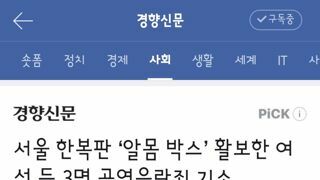 서울 한복판 ‘알몸 박스’ 활보한 여성 등 3명 공연음란죄 기소