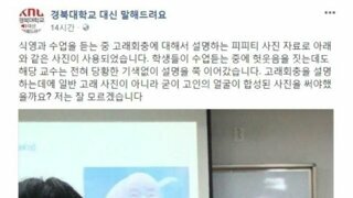 경북대 강사 수준..