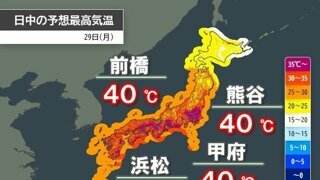 뒤지게 덥다는 일본 날씨 근황