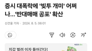 증시 대폭락에 '빚투 개미' 어쩌나…'반대매매 공포' 확산