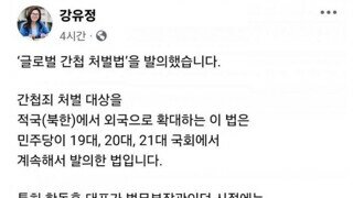 국민의힘과 한동훈이 반대하는 간첩처벌법