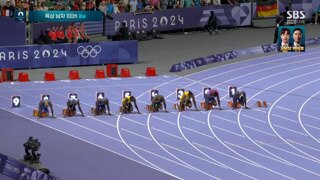 남자 육상 100m 결승] 미국 라일스 금메달