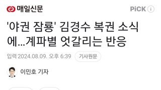 '야권 잠룡' 김경수 복권 소식에…계파별 엇갈리는 반응