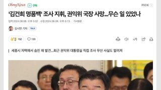 김거늬명품백 조사지휘 권익위국장사망