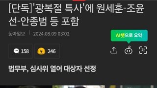 '광복절 특사'에 원세훈-조윤선-안종범 등 포함