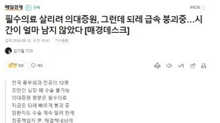 각하 전공의들이 속속 복귀하고 있습니다.