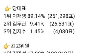 민주당 당대표 최고의원 투표 근황