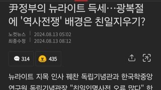 尹정부의 뉴라이트 득세…광복절에 '역사전쟁' 배경은 친일지우기?