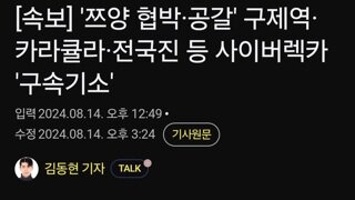 '쯔양 협박·공갈' 구제역·카라큘라·전국진 등 사이버렉카 '구속기소'