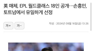 PL 월드클래스 18인에 선정된 손흥민