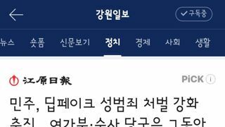 민주당..딥페이크 성범죄 처벌 강화 추진