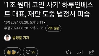 '1조 원대 코인 사기' 하루인베스트 대표, 재판 도중 법정서 피습