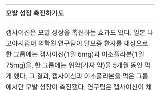 매운거 적당히 먹으면 탈모에 좋다고??