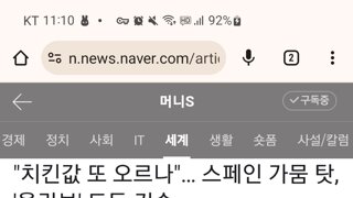 스페인의 가뭄으로 인한 수확량 감소+ 올리브 도둑기승으로 올리브유 가격이.....