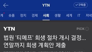 법원 티메프 회생 절차 개시 결정. 연말까지 회생 계획안 제출