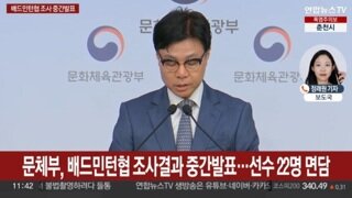 문체부의 배드민턴 협회 조사 중간 발표