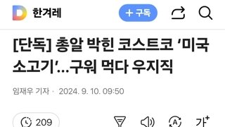 총알 박힌 코스트코 ‘미국 소고기’…구워 먹다 우지직