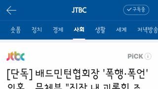 배드민턴협회장 '폭행·폭언' 의혹…문체부 