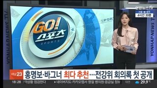 홍명보·바그너 '최다 추천'…논란의 전강위 회의록 첫 공개