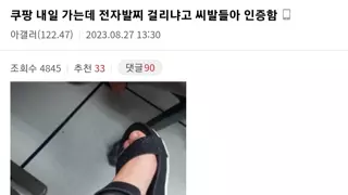 쿠팡 일하러 가는데 전자발찌 때문에 고민인 디시인.jpg