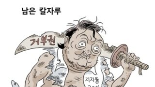 [박순찬의 장도리 카툰] 남은 칼자루