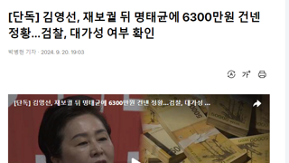 [단독] 김영선, 재보궐 뒤 명태균에 6300만원 건넨 정황…검찰, 대가성 여부 확인