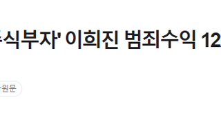 검찰, '청담동 주식부자' 이희진 범죄수익 122억 원 전액 환수