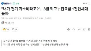 전체 41%는 전기누진세 최대등급