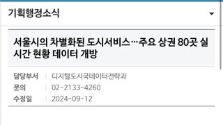 서울 주요상권 80곳 실시간 데이터