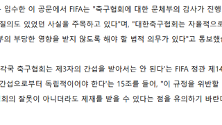 FIFA의 '경고 공문'…